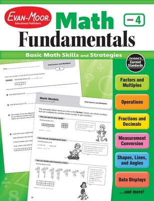 Math Fundamentals, Grade 4 Teacher Resource by Evan-Moor Educational Publishers