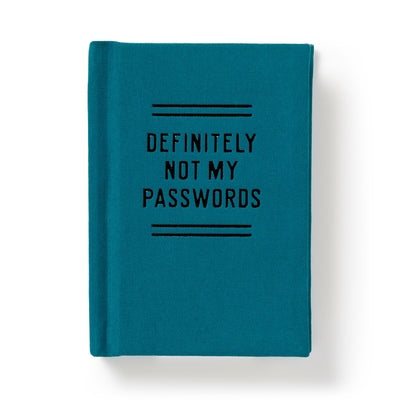 Definitely Not My Passwords - Password Diary by Brass Monkey, Brass