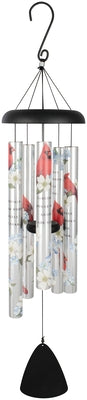 Cardinals Appear Picturesque Sonnet Wind Chime by Carson Home Accents