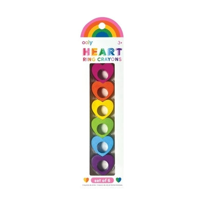 Heart Ring Crayons Set of 6 by 