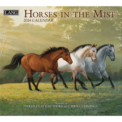 Horses in the Mist 2024 Wall Calendar by Weires, Persis Clayton