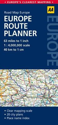 Road Map Europe Route Planner by AA Publishing