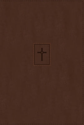 Niv, Thinline Bible, Large Print, Leathersoft, Brown, Red Letter, Thumb Indexed, Comfort Print by Zondervan