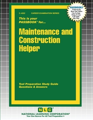 Maintenance and Construction Helper by Passbooks