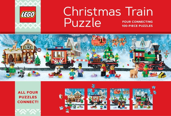 Lego Christmas Train Puzzle: Four Connecting 100-Piece Puzzles by Lego