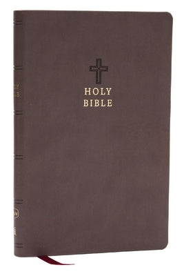NKJV Holy Bible, Value Ultra Thinline, Charcoal Leathersoft, Red Letter, Comfort Print by Thomas Nelson