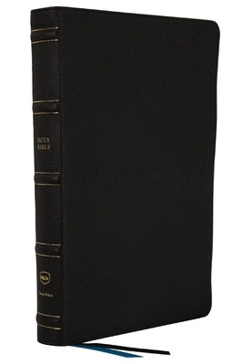 Nkjv, Large Print Thinline Reference Bible, Blue Letter, MacLaren Series, Genuine Leather, Black, Comfort Print: Holy Bible, New King James Version by Thomas Nelson