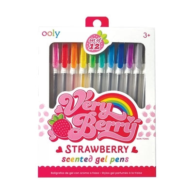 Very Berry Strawberry Scented Gel Pens Set of 12 by 