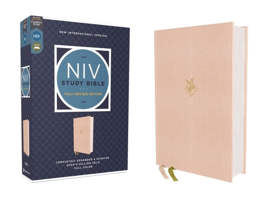 NIV Study Bible, Fully Revised Edition (Study Deeply. Believe Wholeheartedly.), Cloth Over Board, Pink, Red Letter, Comfort Print by Barker, Kenneth L.