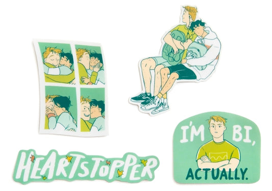 Heartstopper: Boy Meets Boy Stickers - Sticker Set of 4 by Out of Print