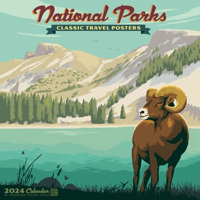 National Parks (Art) 2024 12 X 12 Wall Calendar by Anderson Design Group