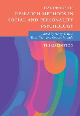 Handbook of Research Methods in Social and Personality Psychology by Reis, Harry T.