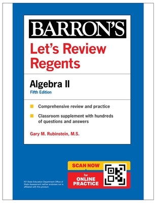 Let's Review Regents: Algebra II, Fifth Edition (Barron's New York Regents) by Rubenstein, Gary M.