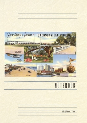 Vintage Lined Notebook Greetings from Jacksonville, Florida by Found Image Press