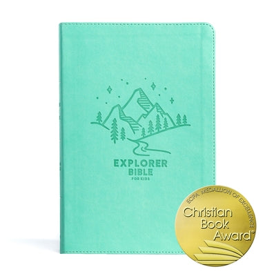 CSB Explorer Bible for Kids, Light Teal Mountains Leathertouch, Indexed: Placing God's Word in the Middle of God's World by Csb Bibles by Holman