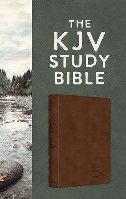 The KJV Study Bible [Chesnut Brown Fish] by Hudson, Christopher D.