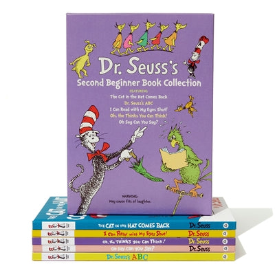 Dr. Seuss's Second Beginner Book Boxed Set Collection: The Cat in the Hat Comes Back; Dr. Seuss's Abc; I Can Read with My Eyes Shut!; Oh, the Thinks Y by Dr Seuss