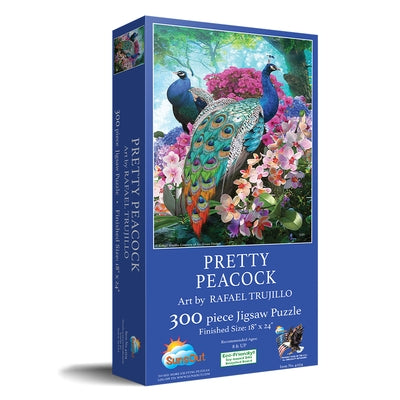 Pretty Peacock 300 PC Puzzle by Trujillo, Rafael