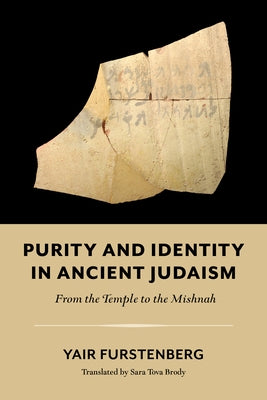 Purity and Identity in Ancient Judaism: From the Temple to the Mishnah by Furstenberg, Yair