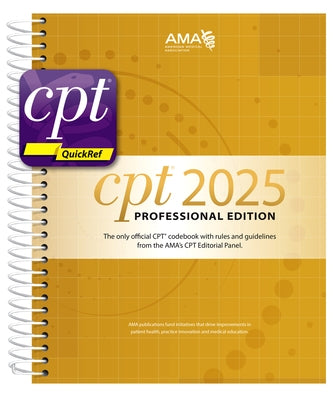 CPT Professional 2025 and CPT Quickref App Bundle by American Medical Association