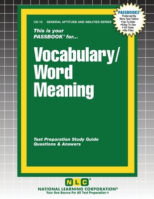 Vocabulary/Word Meaning by Passbooks