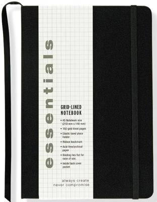 Essentials Lg Black Grid-Line Ntbk by Peter Pauper Press, Inc