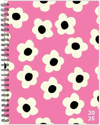 Pink Flowers 2025 6.5 X 8.5 Softcover Weekly Planner by Willow Creek Press