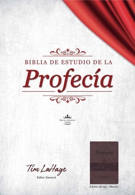 Biblia de Estudio de la Profecía-- Piel Marrón Con Índice by LaHaye, Tim