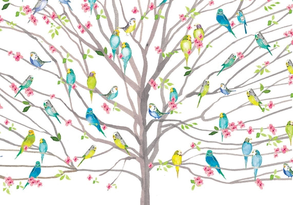 Tree of Budgies Note Cards by Murray, Gerry