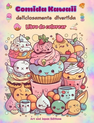 Comida Kawaii deliciosamente divertida Libro de colorear Simp?ticos dise?os kawaii para amantes de la comida: Im?genes gastron?micas de arte kawaii pa by Editions, Japan