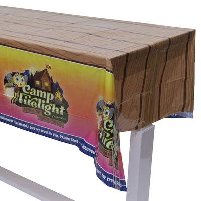 Vacation Bible School (Vbs) 2024 Camp Firelight Tablecloth: A Summer Camp Adventure with God by Cokesbury