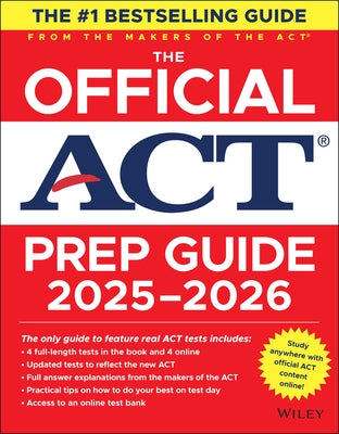 The Official ACT Prep Guide 2025 - 2026: Book + Online Course by ACT