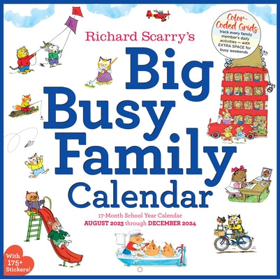 Richard Scarry Big Busy Family 2024 Wall Calendar: Track Every Family Member's Daily Activities by Workman Calendars