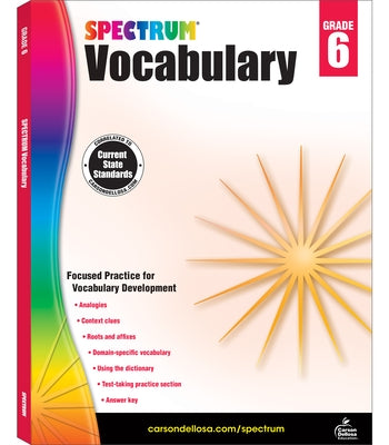Spectrum Vocabulary, Grade 6: Volume 89 by Spectrum