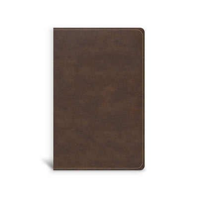 CSB Single-Column Compact Bible, Brown Leathertouch by Csb Bibles by Holman