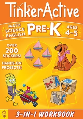 Tinkeractive Pre-K 3-In-1 Workbook: Math, Science, English Language Arts by Le Du, Nathalie