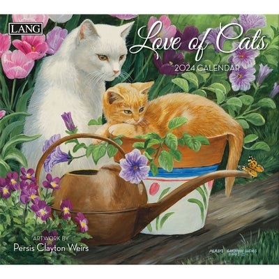 Love of Cats 2024 Wall Calendar by Weirs, Persis Clayton