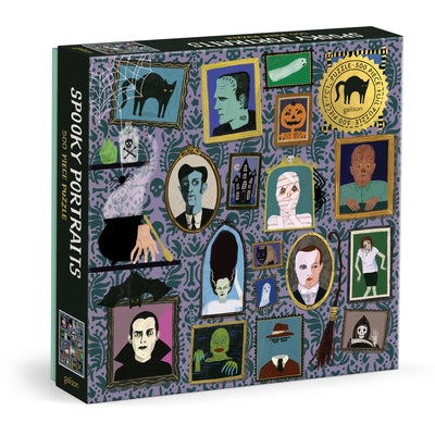 Spooky Portraits 500 Piece Foil Puzzle by Galison