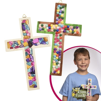 Vacation Bible School (Vbs) 2024 Camp Firelight Raised Edge Cross Craft (Pkg of 12): A Summer Camp Adventure with God by Cokesbury