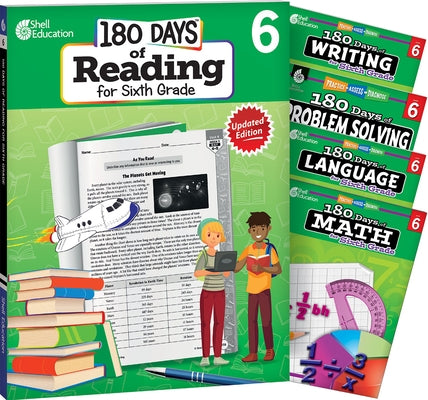 180 Days(tm) Reading, Math, Problem Solving, Writing, & Language Grade 6: 5-Book Set: Practice, Assess, Diagnose by Multiple Authors