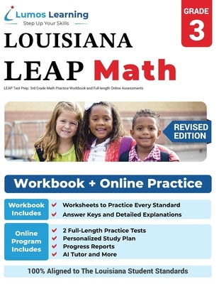 LEAP Test Prep: 3rd Grade Math Practice Workbook and Full-length Online Assessments: : LEAP Study Guide by Learning, Lumos