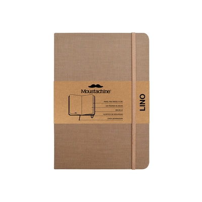 Moustachine Classic Linen Medium Dark Tan Blank Hardcover by Moustachine