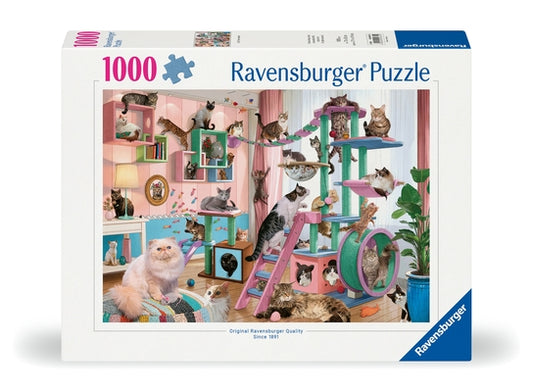 Cat Tree Heaven 1000 PC Puzzle by Ravensburger
