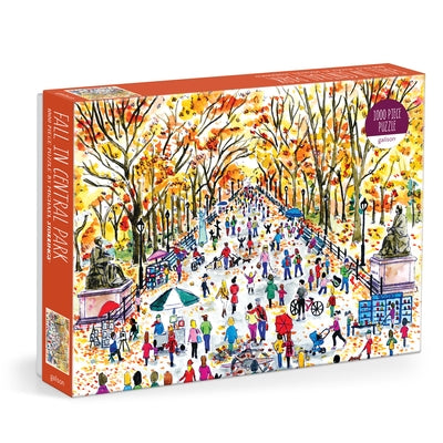Michael Storrings Fall in Central Park 1000 Piece Puzzle by Galison