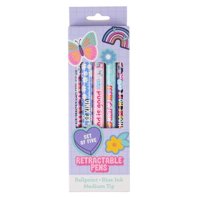 Pen Set 5 PC Girls Sticker Art by Christian Art Gifts