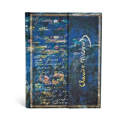 Paperblanks Monet (Water Lilies), Letter to Morisot Embellished Manuscripts Collection Hardcover Ultra Lined Wrap Closure 144 Pg 120 GSM by Paperblanks