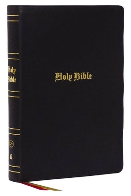 KJV Holy Bible, Super Giant Print Reference Bible, Black, Genuine Leather, 43,000 Cross References, Red Letter, Thumb Indexed, Comfort Print: King Jam by Thomas Nelson