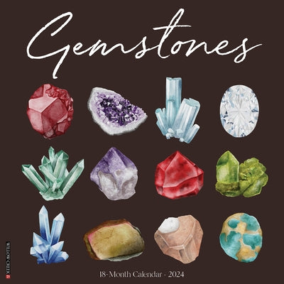 Gemstones 2024 12 X 12 Wall Calendar by Willow Creek Press