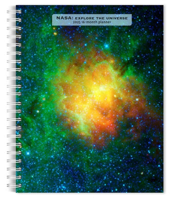 NASA Explore the Universe 2025 6 X 7.75 Inch Spiral-Bound Wire-O Weekly Engagement Planner Calendar New Full-Color Image Every Week by Browntrout