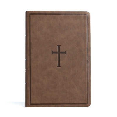 CSB Giant Print Reference Bible, Brown Leathertouch by Csb Bibles by Holman